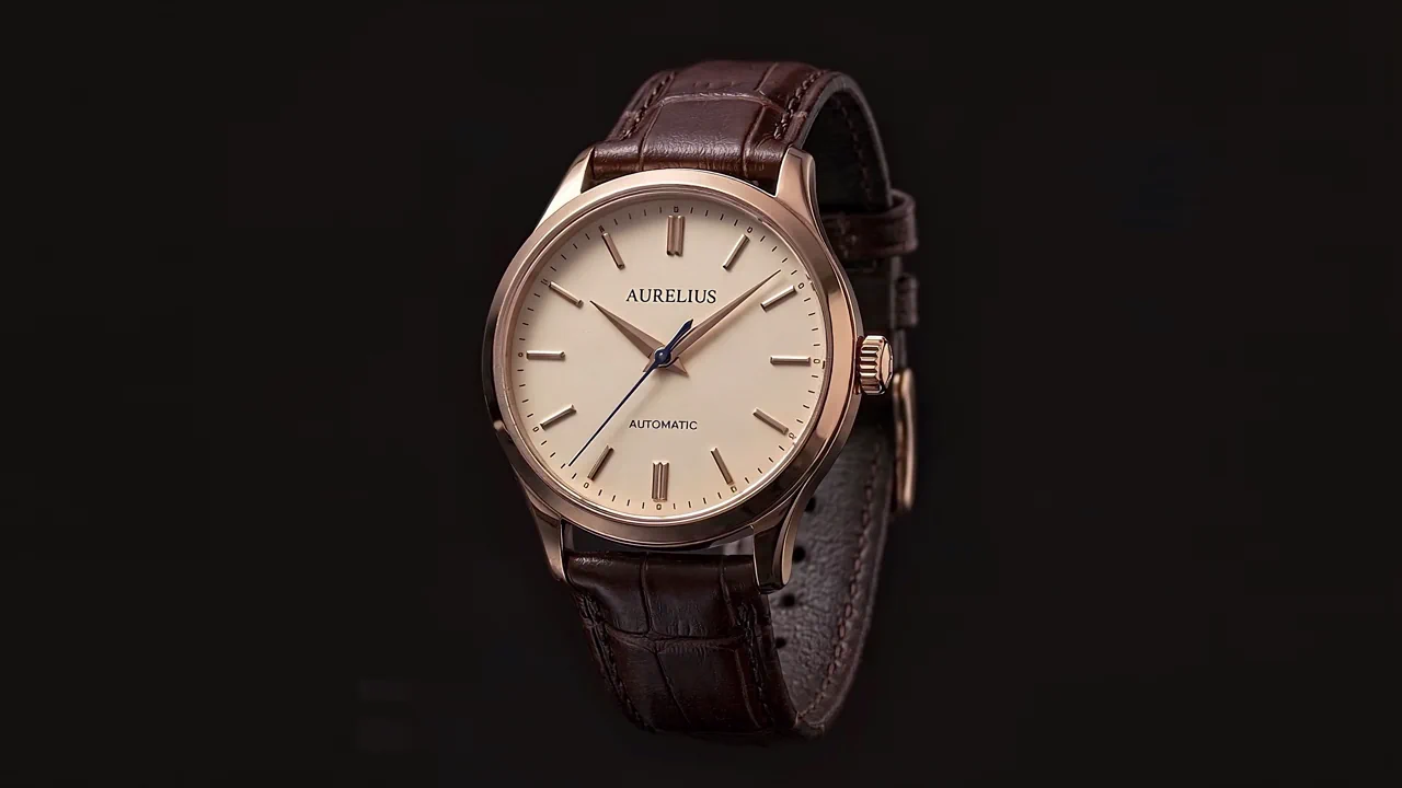Aurelius Heritage turning slowly on a dark background